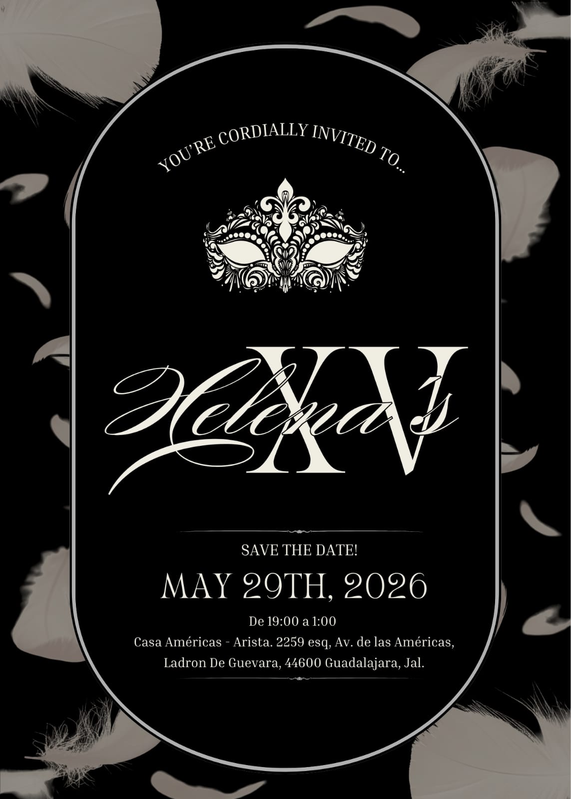 Invitación XV Años de Helena